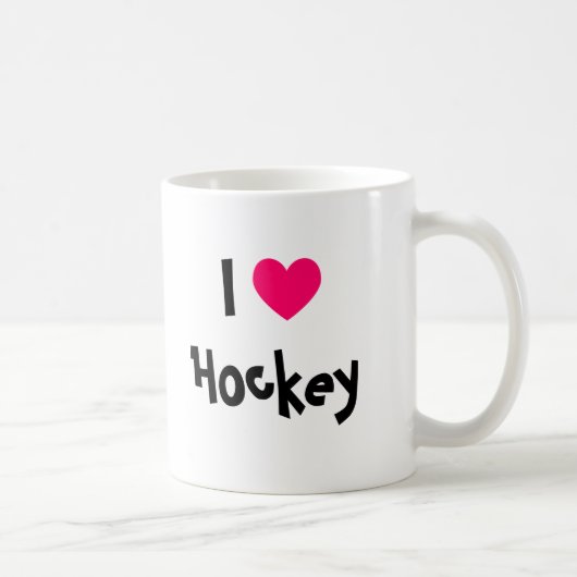 Mug J'adore le hockey (Droite)