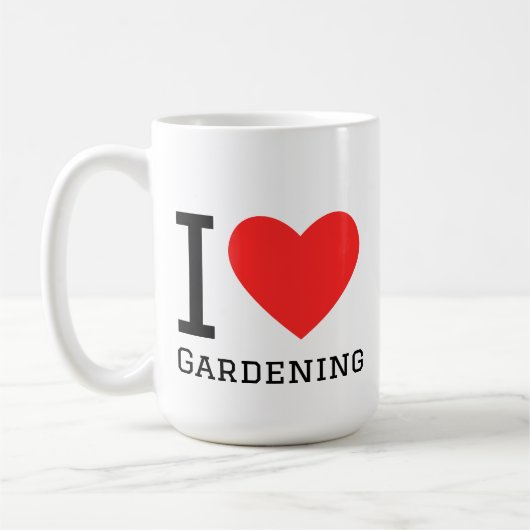 Mug J'adore le jardinage (Gauche)