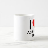 Mug j'adore le jour d'avril fool (Centre)