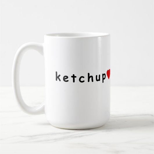 Mug J'adore le ketchup (Gauche)