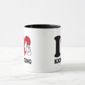 Mug J'adore le kickboxing (Centre)