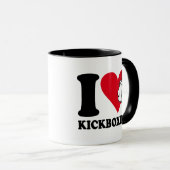 Mug J'adore le kickboxing (Devant droit)