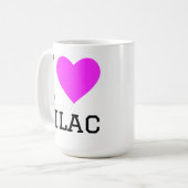 Mug J'adore le lilas (Devant gauche)