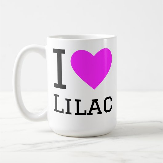 Mug J'adore le lilas (Gauche)