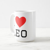 Mug J'adore le Lion (Devant gauche)