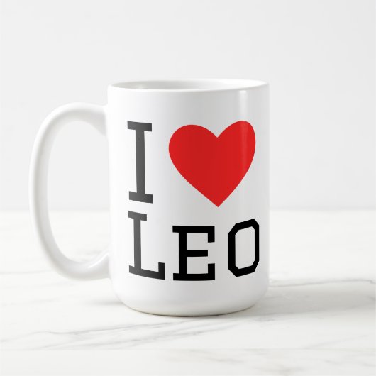 Mug J'adore le Lion (Gauche)