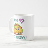 Mug J'adore le mardi taco (Devant gauche)