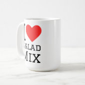 Mug J'adore le mélange de salade (Devant gauche)