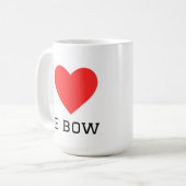 Mug J'adore le nœud de cravate (Devant gauche)
