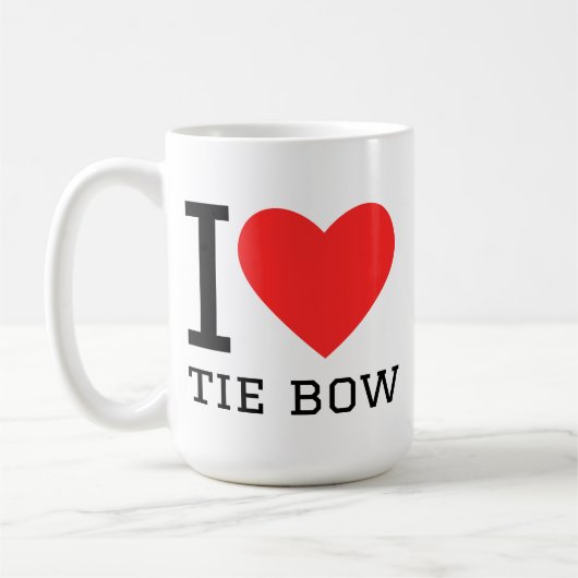 Mug J'adore le nœud de cravate (Gauche)