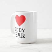 Mug J'adore le nounours (Devant gauche)