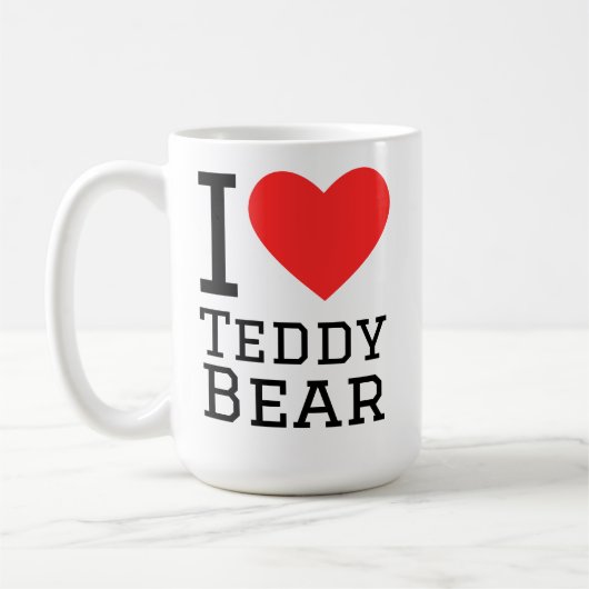Mug J'adore le nounours (Gauche)