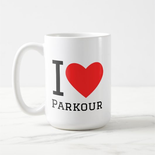 Mug J'adore le parkour (Gauche)