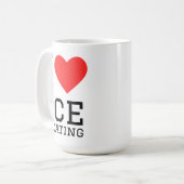 Mug J'adore le patinage sur glace (Devant gauche)