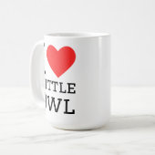 Mug J'adore le petit hibou (Devant gauche)