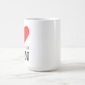 Mug J'adore le pistolet-mitrailleur (Centre)