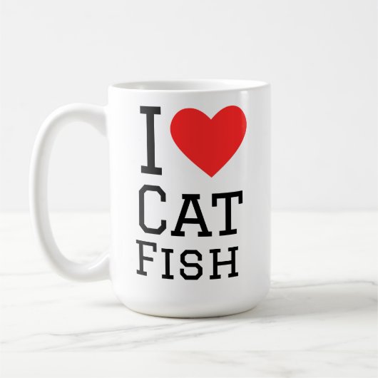Mug J'adore le poisson-chat (Gauche)
