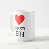 Mug J'adore le poisson toutou (Devant gauche)