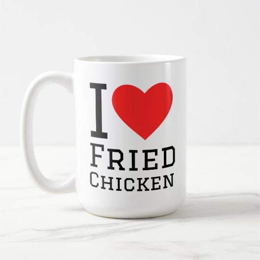 Mug J'adore le poulet frit (Gauche)