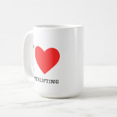 Mug J'adore le powerlifting (Devant gauche)
