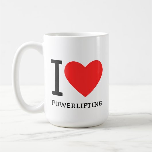 Mug J'adore le powerlifting (Gauche)
