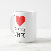 Mug J'adore le punk d'horreur (Devant gauche)