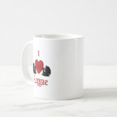 Mug J'adore le Reggae (Devant gauche)