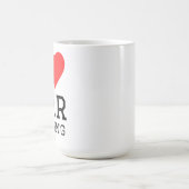 Mug J'adore le réglage de voiture (Centre)