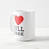 Mug J'adore le requin bouledogue (Devant gauche)