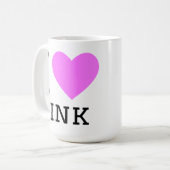Mug J'adore le rose (Devant gauche)