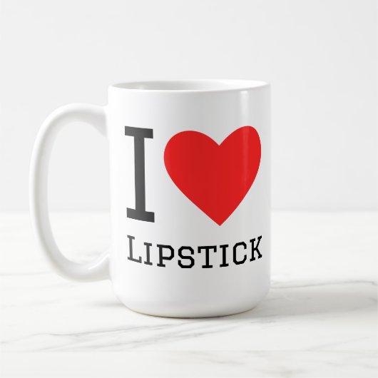 Mug J'adore le rouge à lèvres (Gauche)