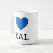 Mug J'adore le sarcelle (Devant gauche)