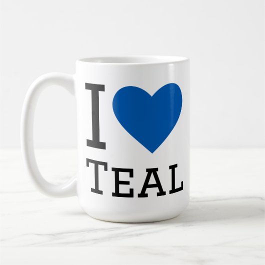 Mug J'adore le sarcelle (Gauche)