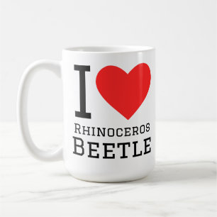 Mug J'adore le scarabée rhinocéros