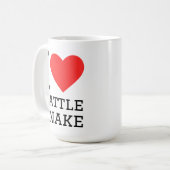 Mug J'adore le serpent à sonnette (Devant gauche)
