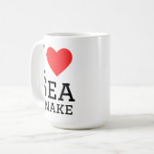 Mug J'adore le serpent marin (Devant gauche)