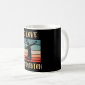 Mug J'adore le smash sauté de badminton (Devant droit)