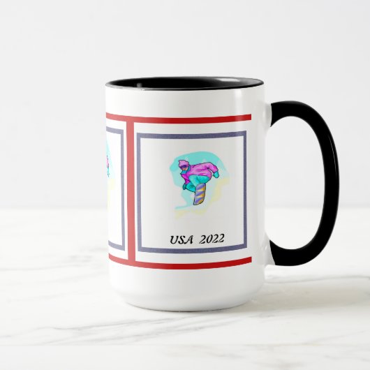 Mug J'adore le snowboard - (Droite)