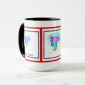 Mug J'adore le snowboard - (Devant gauche)