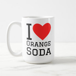 Mug J'adore le soda à l'orange