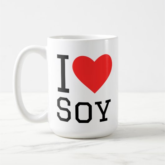 Mug J'adore le soja (Gauche)