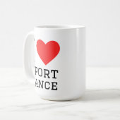 Mug J'adore le sport de danse (Devant gauche)