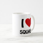 Mug J'adore le squash (Devant droit)