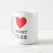Mug J'adore le style vibrant (Devant gauche)