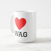 Mug J'adore le swag (Devant gauche)