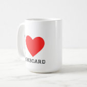 Mug J'adore le tableau de bord (Devant gauche)