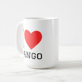 Mug J'adore le tango (Devant gauche)