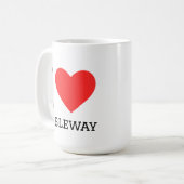 Mug J'adore le téléphérique (Devant gauche)