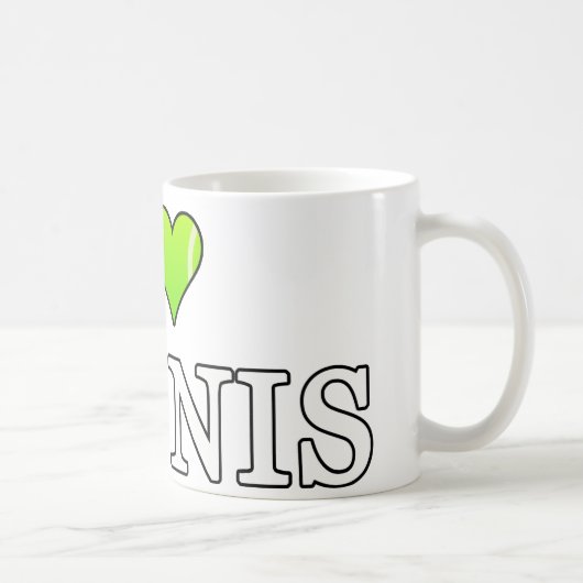 Mug J'adore le tennis (Droite)
