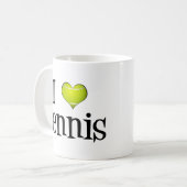 Mug J'adore le tennis (Devant gauche)